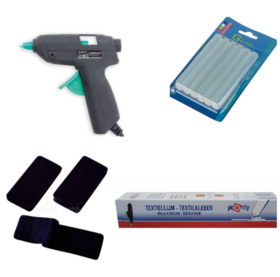 Lijm - Kleeffolie - Klittenband - Elastiek