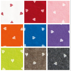 Vilt met Hartjes Vilt met Hartjes