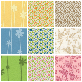 Vilt met Bloemen - Blaadjes Vilt met Bloemen - Blaadjes