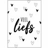 Wenskaart Veel Liefs Bij vilt enzo