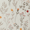 Vilt met Bloemenprint Ecru- Bruin Bij vilt enzo
