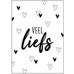 Wenskaart Veel Liefs Bij vilt enzo