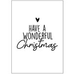 Wenskaart Have a wonderful Christmas Bij vilt enzo