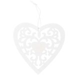 Deco hanger uitgesneden hartje hout Bij vilt enzo