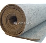 3 mm dik wol vilt licht grijs gemeleerd