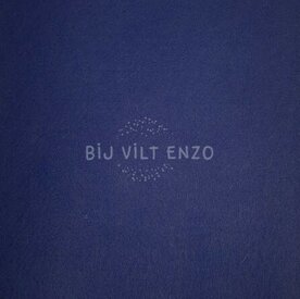 Plakvilt per meter Blauw Bij vilt enzo