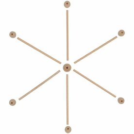 Houten Mobiel Ster Bij vilt enzo