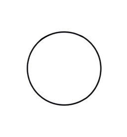 Zwart metalen ring 15 cm Bij vilt enzo