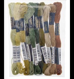 Borduurgaren Set Groen-Bruin