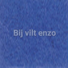 Wolvilt 20 x 30 cm Midden Blauw