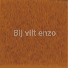 Wolvilt 20 x 30 cm Roodbruin