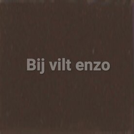 Wolvilt 20 x 30 cm Donker Bruin