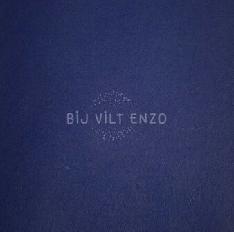 Plakvilt per meter Blauw Bij vilt enzo