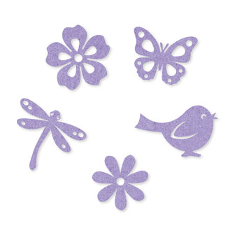 Viltdeco Lente Lavendel Bij vilt enzo