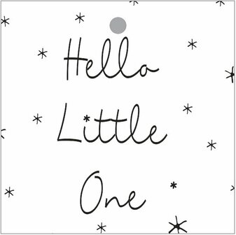 Cadeaukaartje Hello Little One Bij vilt enzo