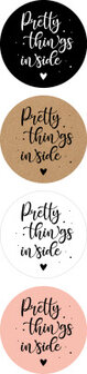 Kadosticker Pretty things inside Bij vilt enzo