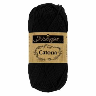 Scheepjes Catona 110 Black Bij vilt enzo