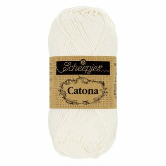 Scheepjes Catona 105 Bridal White Bij vilt enzo