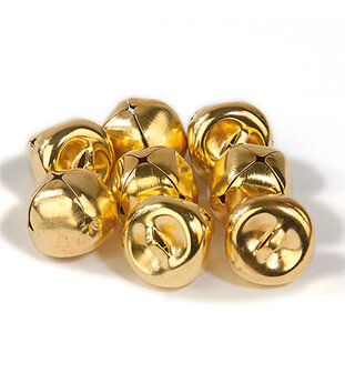 Goudkleurige belletjes 15mm Bij vilt enzo
