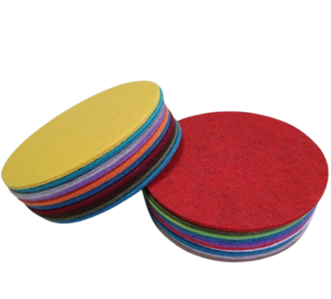 Vilt onderzetters Bij vilt enzo