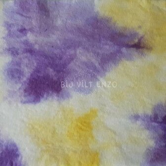 Sprookjesvilt Paars Geel WIt Bij vilt enzo