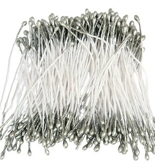 Meeldraden Zilver parelmoer Bij vilt enzo