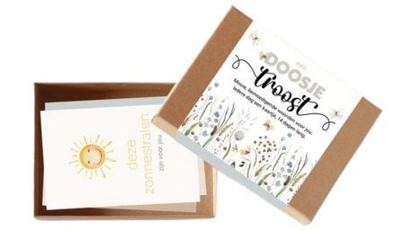 Cadeaudoosje Troost 14 kaartjes- Bij vilt enzo