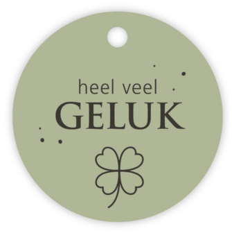 Cadeau Label Veel Geluk Bij vilt enzo