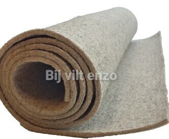 3 mm dik wol vilt licht beige