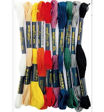 Borduurgaren set Mix Bij vilt enzo