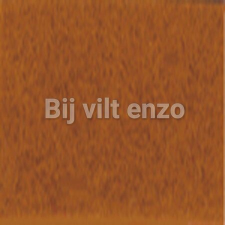 Wolvilt 20 x 30 cm Roodbruin