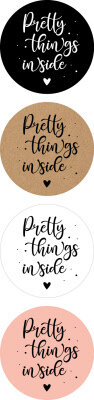 Kadosticker Pretty things inside Bij vilt enzo