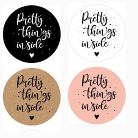 Kadosticker Pretty things inside Bij vilt enzo