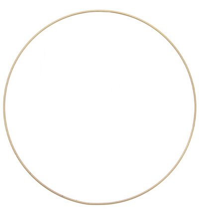 Goud kleurige metalen Ring 25 cm Bij vilt enzo