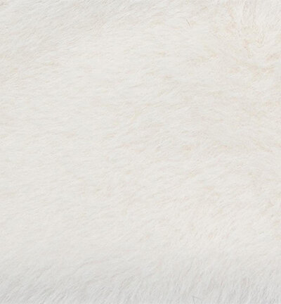 Soft Plush off White Bij vilt enzo