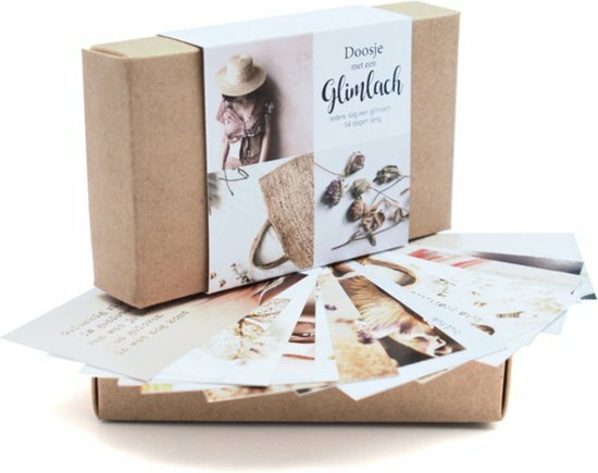 Doosje met een glimlach -14 kaartjes - Bij vilt enzo