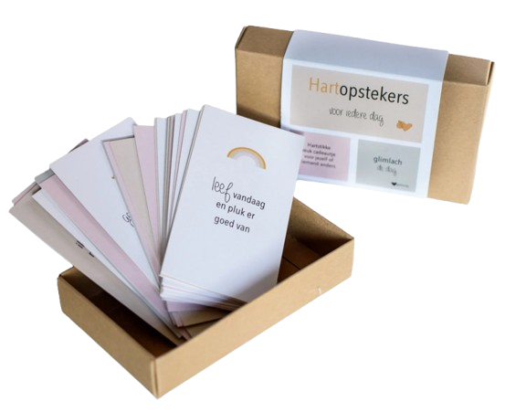 Cadeaudoosje Hartopstekers - 35 kaartjes Bij vilt enzo
