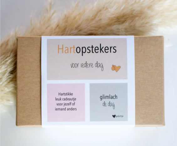 Cadeaudoosje Hartopstekers 35 kaartjes Bij vilt enzo