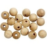 Houten kralen 8 mm ca 100 stuks