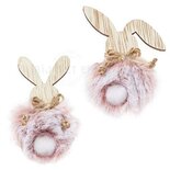 2 Haasjes met Pluche ROZE