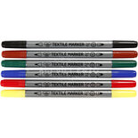 Textielstiften Basic - 6 stuks