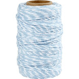 Katoenkoord Blauw/Wit - 50 meter