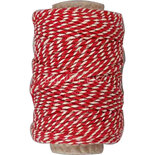 Katoenkoord Rood/Wit - 50 meter