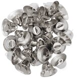 24 Zilverkleurige Belletjes - Klokjes