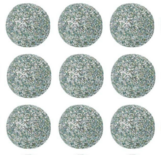 20 Glitter balletjes MINT