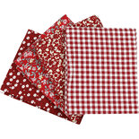 Bundel Patchwork Stof Rood