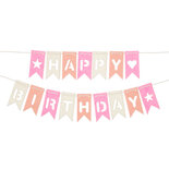 Vilt SLinger Happy Birthday Roze