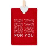 Cadeauzakje vilt Rood