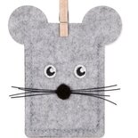 Cadeauzakje vilt Muis
