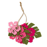 3 Vilt Bloemen Open 3 blaadjes Roze